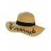 NEW CC 's Paper Weaved Beach Time Embroidered Quote Floppy Brim CC Sun Hat  eb-82797516